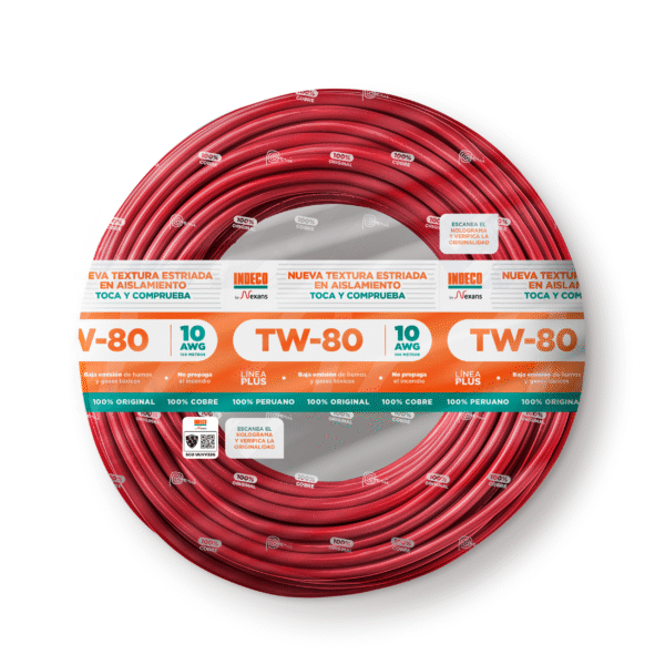 Cable TW80-10 Azul Plus Indeco x 100m