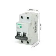 INTERRUPTOR TERMOMAGNÉTICO EASY9 MCB 2x63A