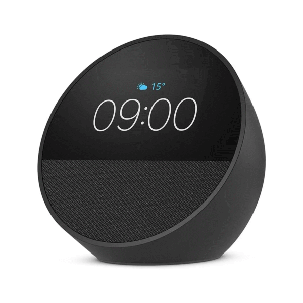 ECHO SPOT PARLANTE CON RELOJ ALEXA MARCA AMAZON ALTAVOZ Y PANTALLA