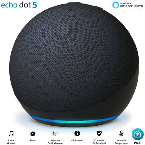 ALEXA ECHO DOT 5 PARLANTE ASISTENTE DE VOZ SMART AMAZON